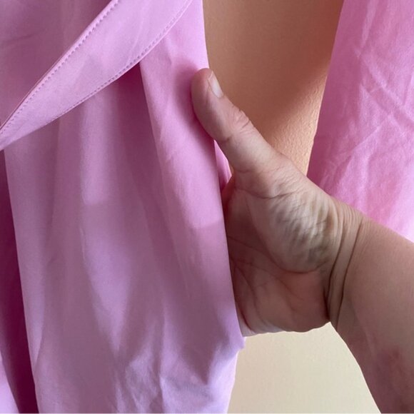 Athleta 2022 Urbanite Dress Woman Large Pink Belted Breathable Office Preppy - Picture 9 of 16